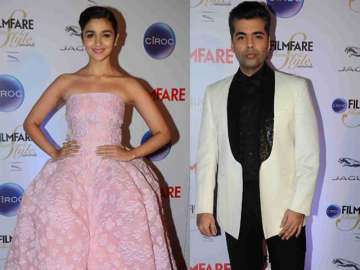 Alia Bhatt and Karan Johar