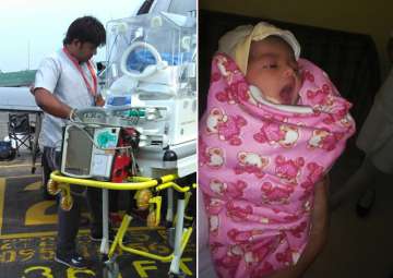 8-day-old girl child from Assam was suffering from a grave medical condition