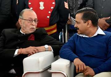 File pic of Anil Baijal and Arvind Kejriwal