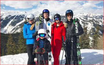 Ivanka Trump skiing  with family 