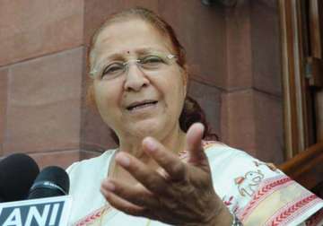 File pic of Sumitra Mahajan