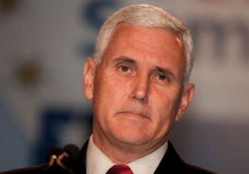 File pic of US Vice President Mike Pence 