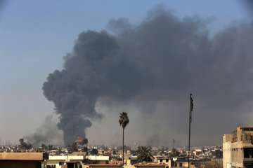 Islamic State-held Mosul has been completely surrounded by coalition forces