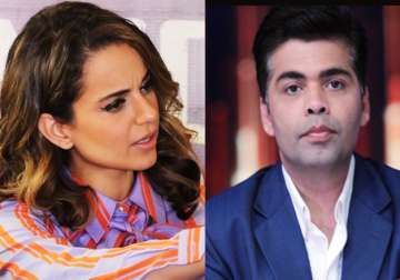 Kangana Ranaut and Karan Johar