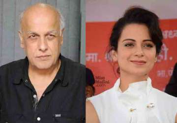 Mahesh Bhatt and Kangana Ranaut