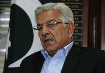 File pic of Pakistan’s Defence Minister Khawaja Asif