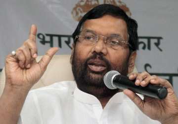 File pic of LJP chief Ram Vilas Paswan