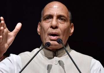 File pic of HM Rajnath Singh