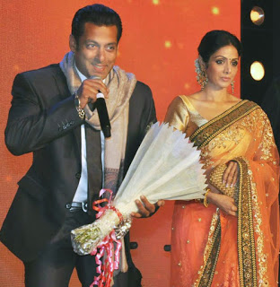 Salman Khan and Sridevi 