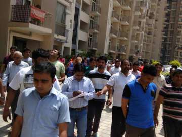 Arihant Arden residents protest against poor maintenance services