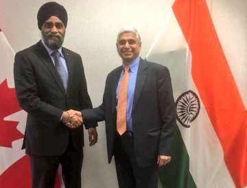 Canadian Defence Minister began his India visit today