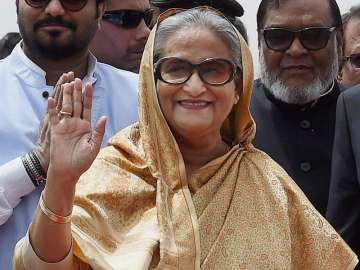 Bangladesh PM Sheikh Hasina arrives at IGI Airport in New Delhi on Friday