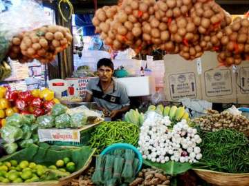 Vegetable prices shot up 21.95 per cent in July after contracting in June