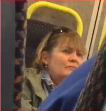 Woman hurls abuse at train passengers in Ireland