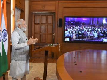 PM Modi addressing the 50th year celebrations of the Ladies’ Wing of IMC 