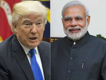 File pic - US President Donald Trump and PM Narendra Modi