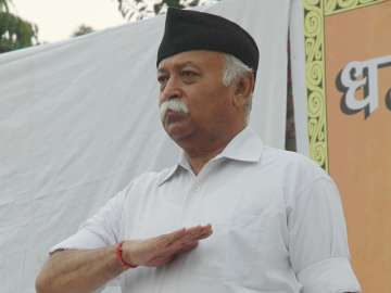 File pic of RSS chief Mohan Bhagwat 