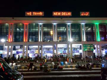 File pic - An outside view of New Delhi Railway Station 