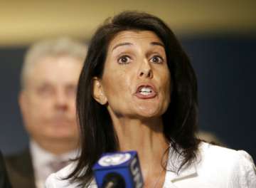 US envoy to UN Nikki Haley