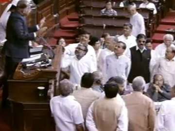 Rajya Sabha witnesses noisy scenes over EVM issue