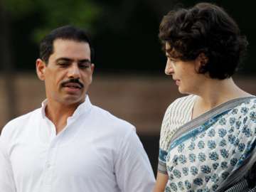 File pic of Rabert Vadra and Priyanka Gandhi 