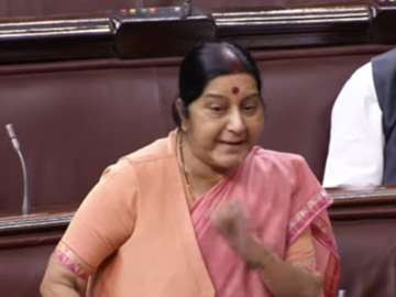 Sushma Swaraj speaks on the floor of Rajya Sabha over Jadhav issue 
