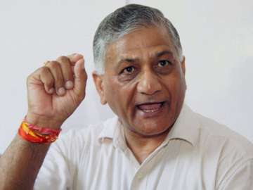 File pic of Minister of State for External Affairs VK Singh