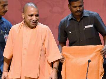  Yogi Adityanath at a programme in Lucknow on Friday