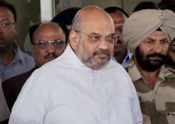  Amit Shah arrives at Nagpur Airport to visit RSS headquarters on Monday
