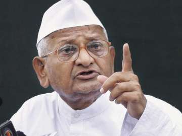 File pic of Anna Hazare 