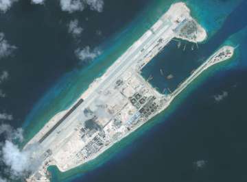 China installs rocket launchers on man-made island in South China Sea