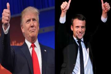 Trump congratulates Macron, says he looks forward to working with him
