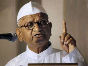 File pic of social activist Anna Hazare 