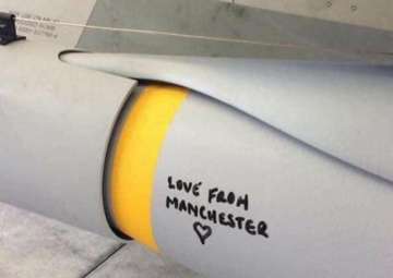 'Love from Manchester', writes UK Royal Air Force on bomb for ISIS