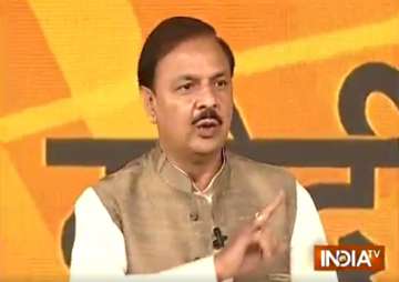 Mahesh Sharma in India TV conclave 