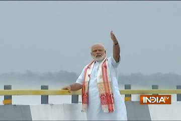 PM Modi inaugurates India's largest river bridge