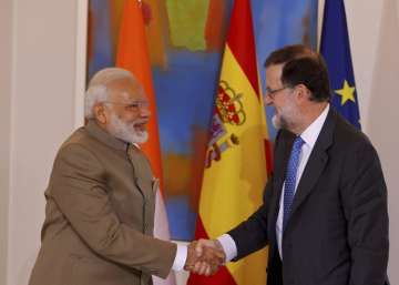 Modi meets Spanish President in Madrid