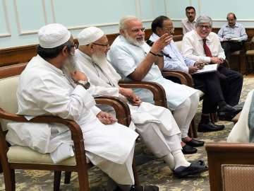 A delegation of leaders from the Muslim Community calls on PM Modi