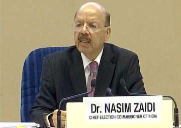 Nasim Zaidi addresses media in New Delhi 