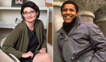 Sheila Miyoshi Jager and Barack Obama