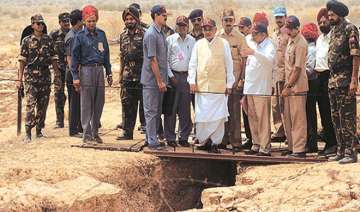 File photo of former PM Atal Bihari Vajpayee at the site of the Pokhran blast