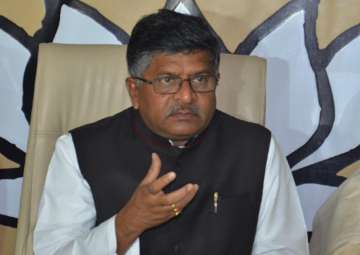 File pic of BJP leader Ravi Shankar Prasad