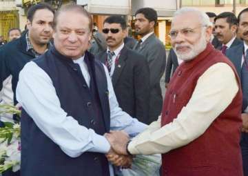 File pic of Nawaz Sharif and Narendra Modi