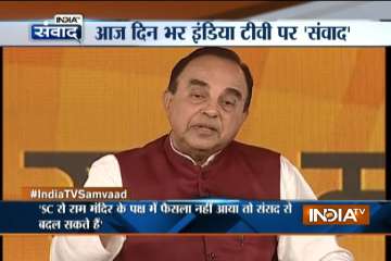 Subramanian Swamy at India TV Samvaad