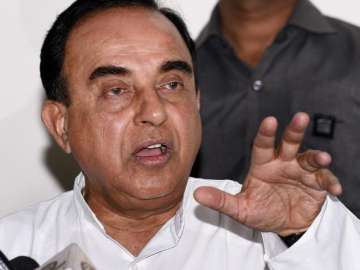 File pic of BJP leader Subramanian Swamy 