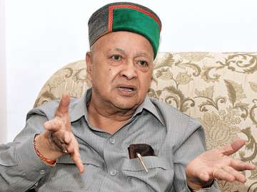 File pic of Himachal Pradesh Chief Minister Virbhadra Singh 