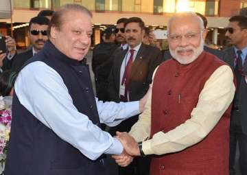 File pic - Narendra Modi, Nawaz Sharif exchange pleasantries in Astana: Sources 