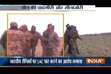 Face-off between Indian and Chinese troops