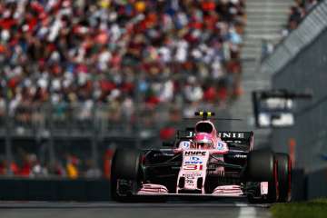 Esteban Ocon of France driving the (31) Sahara Force India F1 Team