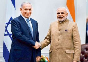 File pic - Benjamin Netanyahu and Narendra Modi